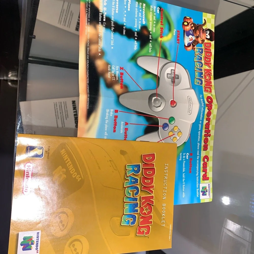 Nintendo 64 video game and manuals bundle